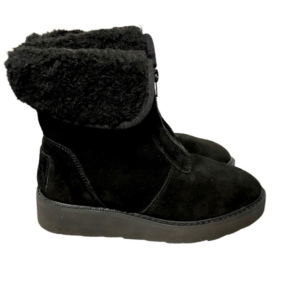 AUSSIE MERINO black suede and merino sherpa wool Amelia winter boots NIB 4, 5, 6 - Picture 11 of 14